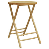 Folding Garden Table 55x75 cm Bamboo 365881