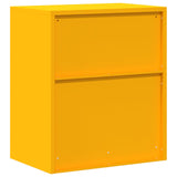 Storage Cabinet Mustard Yellow 60 x 40 x 70 cm Steel 891721