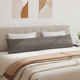 Sofa Pillows 2 pcs Light Grey 200 x 40 cm Corduroy Fabric 42013903
