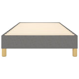 Box Spring Bed Frame Dark Grey Single Fabric 3121173