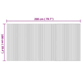 Rug Rectangular Nature 100x200 cm Bamboo 376805