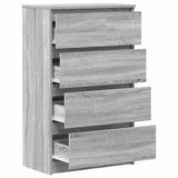 815076 Sideboard Grey Sonoma 60x35x98,5 cm Engineered Wood