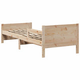 Bed Frame with Headboard Brown 80 x 200 cm Engineered Wood 877209