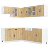11 Piece Kitchen Cabinet Set Kalmar Sonoma Oak Engineered Wood 3314884