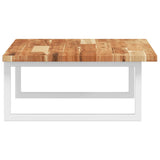 Basin Shelf Wall Mounted Steel and Solid Wood Acacia 3302828