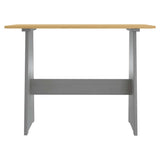 Dining Table with Bench REINE Honey Brown&Grey Solid Wood Pine 327252