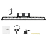 GPP-101 88 Key Full Size Semi-Weighted Standard Keyboards Digital Piano with MIDI Bluetooth, 24176485