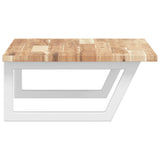 Basin Shelf Wall Mounted Steel and Solid Wood Acacia 3302782