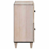 Sideboard Bleached White 60 x 33 x 75 cm Solid Mango Wood 4018142