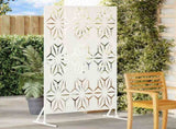 Privacy Screen White 100 x 50 x 180 cm Steel 868585