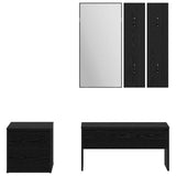 Hallway Furniture Set 3 pcs Black oak 80 x 31 x 40 cm 3332525