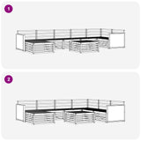Outdoor Sofa Set 8 pcs Natural 3383642