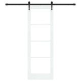 Sliding Door White and Black 73.5 x 211 cm 3332382