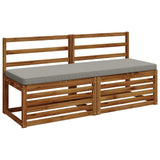 2-Piece Bench Cushions VUGHT 2 pcs 100% Polyester Grey 952019