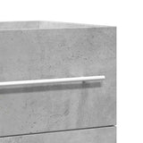 Sink Cabinet Concrete Grey 100x38.5x48 cm Engineered Wood 856233