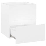 Sink Cabinet with Built-in Basin White Engineered Wood 3071621