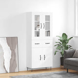 Highboard White 69.5x34x180 cm Engineered Wood 3198561