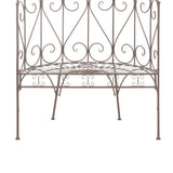 Garden Bench Antique Brown Wrought iron 95 cm Tough 45433