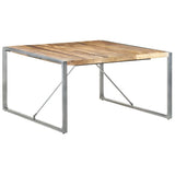 Dining Table 140x140x75 cm Rough Mango Wood 321575