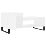 Coffee Table White 100x50x45 cm Engineered Wood 830836