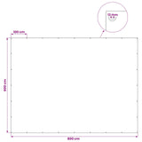 Tarpaulin with Eyelets Green 6 x 8 m 260 gsm PE 42039377