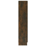 Vitrine Cabinet Smoked Oak 82.5x30.5x150 cm Engineered Wood 815117