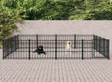 Outdoor Dog Kennel Steel 15,05 m 3124626