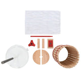 Fruit and Wine Press with Cloth Bag 30 L Oak Wood 144745