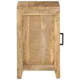 ZNTS Bedside Cabinet 40x30x50 cm Solid Mango Wood 320811