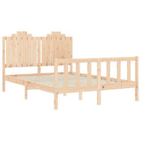 Bed Frame without Mattress 140x190 cm Solid Wood Pine 3192276