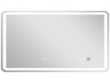 80 x 60 cm Bluetooth Bathroom Mirror - Silver-Tone T3398P343305