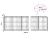 Gabion with 3.5 mm Wire and 5x10 cm Mesh 1050x50x100 cm 3462831