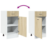 Drawer Bottom Cabinet Lyon Sonoma Oak 40x46x81.5 cm Engineered Wood 847493