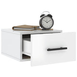 Wall-mounted Bedside Cabinets 2 pcs High Gloss White 35x35x20 cm 829873