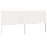 Bed Headboard White 205.5x4x100 cm Solid Wood Pine 818891