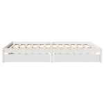 Bed Frame without Mattress White 120x190 cm Small Double Solid Wood Pine 3301425