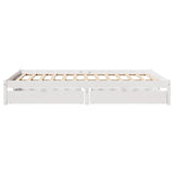 Bed Frame without Mattress White 120x190 cm Small Double Solid Wood Pine 3301425