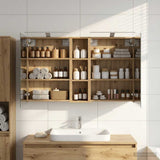 Bathroom Cabinet Set 3 pcs 120 x 14.5 x 70 cm Engineered wood 3403759