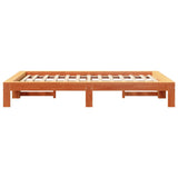 Bed Frame without Mattress Wax Brown 120x200 cm Solid Wood Pine 3308743