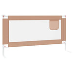 Toddler Safety Bed Rail Taupe 160x25 cm Fabric 10221