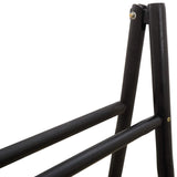Double-Sided Blanket Ladder Black 50 x 50 x 159 cm Bamboo 42027170