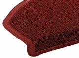 Self-adhesive Stair Mats 15 pcs Bordeaux Red 80 x 24.5 x 3.5 cm 42038649
