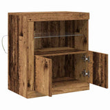 LED Sideboard Brown 60.5 x 37 x 67 cm Engineered Wood 863012