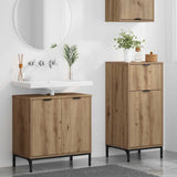 Bathroom Furniture Set with Drawer with Shelf 2 pcs Artisan Oak 3393102