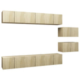 TV Cabinets 8 pcs Sonoma Oak Engineered Wood 3079042