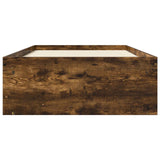 Bed Frame with Storage Smoked Oak 80 x 200 cm Engineered Wood 3429519