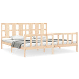 Bed Frame without Mattress 200x200 cm Solid Wood Pine 3192251