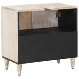 Bathroom Sink Cabinet White 62 x 33 x 58 cm Solid Mango Wood 4018387
