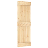 Sliding Door NARVIK Natural and Black 70 x 210 cm 3445293