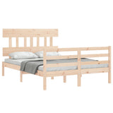 Bed Frame without Mattress Small Double Solid Wood 3195126
